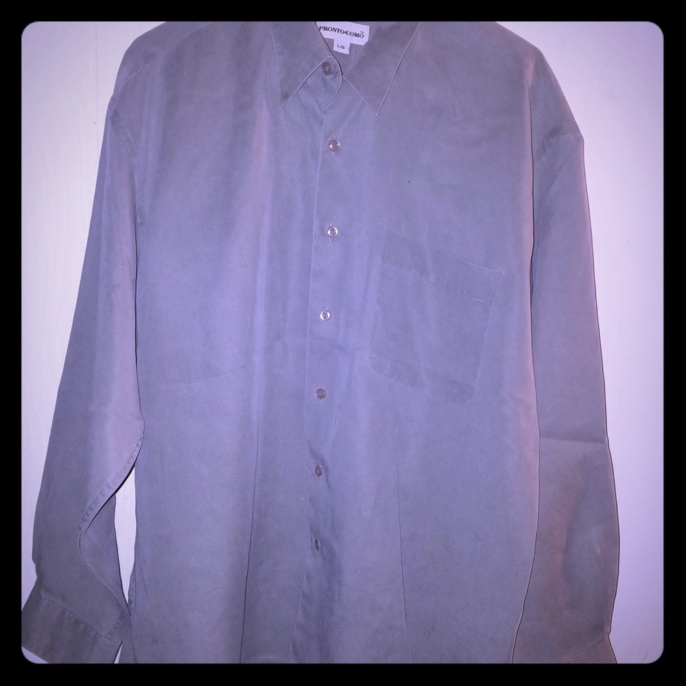 Men’s button down shirt, Pronto Uomo size large